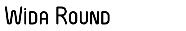 Wida Round font preview